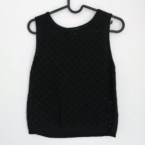TWIK Black crochet top